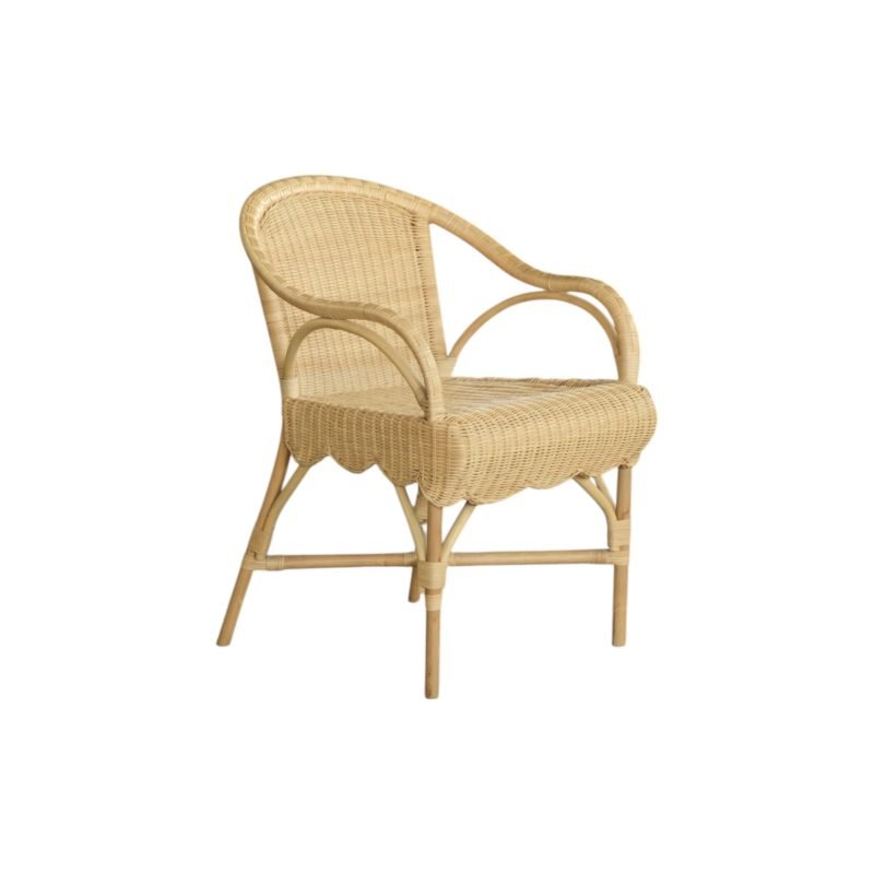 BIVELVA SCALLOP RATTAN CHAIR