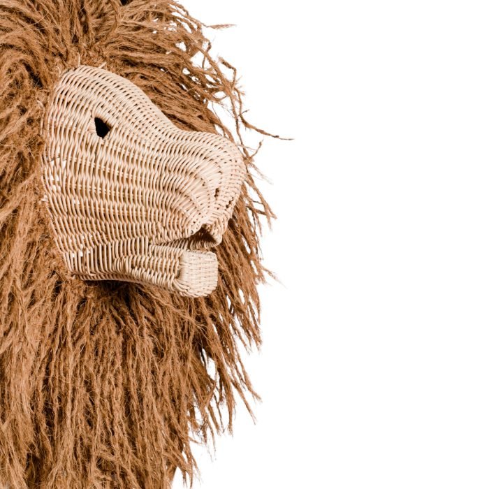 LEON HEAD RATTAN ANIMAL HEAD