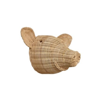 PIG RATTAN HEAD